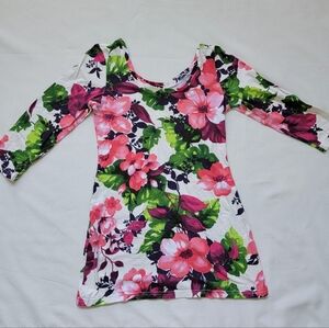 Flower Lime Dress - Size M